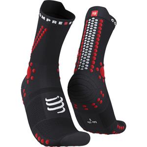 Hohe Unisex-Socken Compressport - Pro Racing V4.0 Trail U XU00048B Black/Red 906