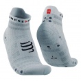 Compressport Pro Racing Socks v4.0 Ultralight Run Low weiss Größe 39-41