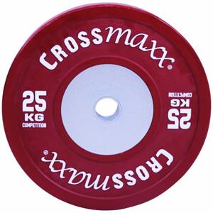 Lifemaxx Crossmaxx Competition Bumper Plate - Halterschijf -  50 mm - 25 kg