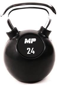 Muscle Power Rubberen Kettlebell - Zwart - 24 kg