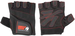 Gorilla Wear Womens Fitness Gloves - Fitness Handschoenen - Zwart / Rode Stiksels - S