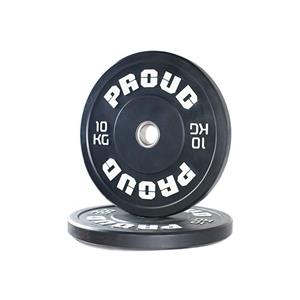 PROUD Bumper Plates–  Training Plate Black 10 kg