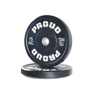 PROUD Bumper Plates–  Training Plate Black 15 kg