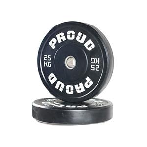 PROUD Bumper Plates–  Training Plate Black 25 kg