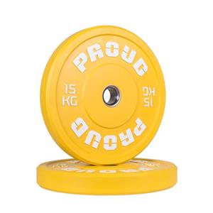 PROUD Bumper Plates -  Training Plate Color 15 kg