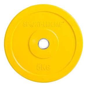 Sport-Thieme Halterschijf Bumper Plate, kleurrijk, 5 kg, geel