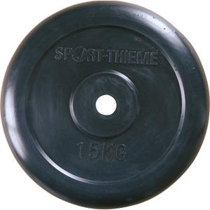 Sport-Thieme Halterschijven Rubber-coating, 15 kg