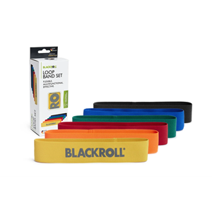 Blackroll Loop Band Set (6 Bänder) - verschiedene Widerstandsstärken für flexibles Training