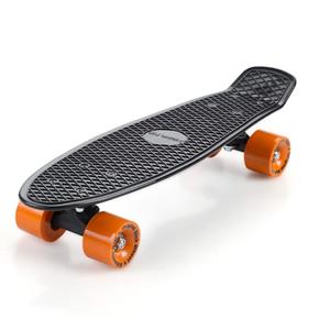 Spielwerk Retro Skateboard Schwarz/Orange