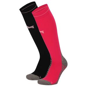 Xtreme Sockswear Xtreme Compressie Sokken Hardlopen 2-pack Multi Pink