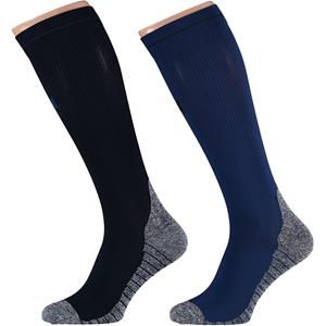 Xtreme Sockswear Xtreme Compressie Sokken Hardlopen 2-pack Multi Blue