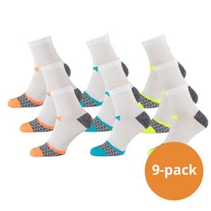 Xtreme Sockswear Xtreme Hardloop Sokken 9-pack Multi White