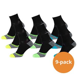Xtreme Sockswear Xtreme Hardloop Sokken 9-pack Multi Black