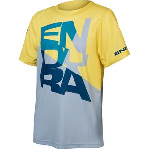Endura SingleTrack Core Tee Cycling Jersey For Kids Yellow