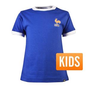 Sportus.nl TOFFS - Frankrijk Retro Ringer T-Shirt Kids - Blauw