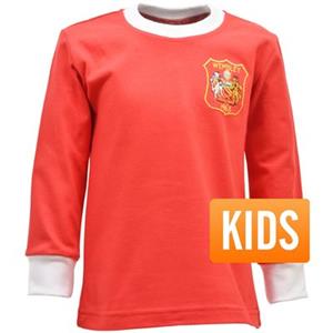 Sportus.nl Manchester Reds retro voetbalshirt FA Cup Finale 1963 - Kinderen
