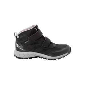 Jack Wolfskin Woodland Texapore Mid VC Kids Waterdichte wandelschoenen Kinderenzwart black / grey