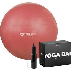 ROCKERZ FITNESS  Yoga Bal Inclusief Pomp - Pilates Bal - Fitness Bal - Zwangerschapsbal - 65 Cm - Kleur: Rose Gold