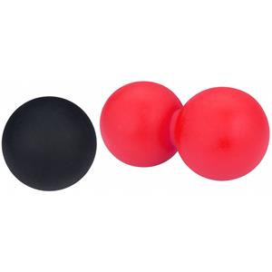 Avento Massageballen Set 6,2 Cm Rood/zwart