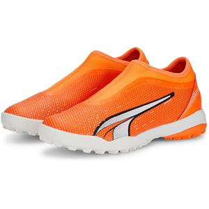 PUMA Ultra Match LL TT + Mid Multinocken-Fußballschuhe Kinder 01 - ultra orange/puma white/blue