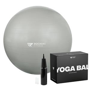 Merkloos Fitnessbal - Yoga Bal - Gymbal - Yoga - 65 Cm - Kleur: Grijs