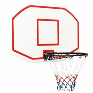 bonnevie Basketballkorb Weiß 109x71x3 cm Polyethylen vidaXL632761