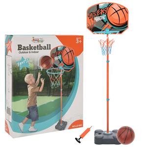 vidaxl Basketbalset draagbaar verstelbaar 109-141 cm