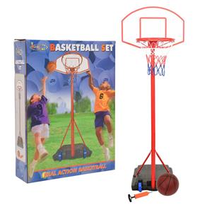 VidaXL Basketbalset Draagbaar Verstelbaar 200-236 Cm