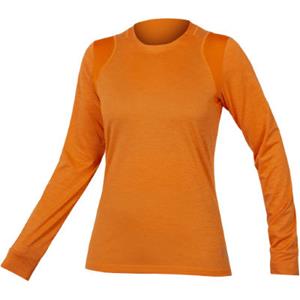 Endura SingleTrack Long Sleeve Cycling Jersey Orange