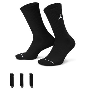 Jordan 3-Pack Everyday Crew Socks, Black