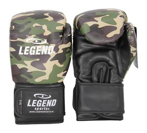 Legend Sports Powerfit & protect bokshandschoenen heren/dames camo army pu