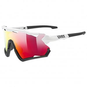 Uvex Sportbrille, (1-St), uvex Unisex – Erwachsene, sportstyle 228 Sportbrille white black mat/red