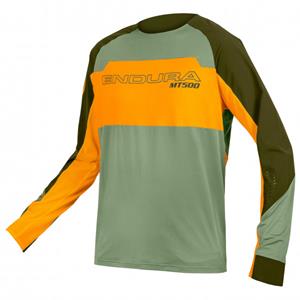 Endura - MT500 Burner Lite Trikot Langarm - Fietsshirt, groen