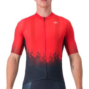 Castelli Confine Competizione Jersey SS22 - Savile Blue-Red}