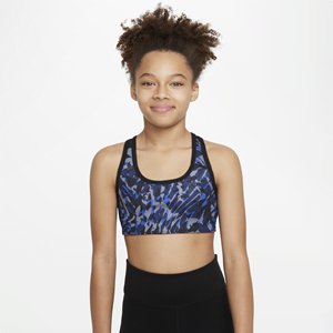 Nike Swoosh Omkeerbare sport-bh voor meisjes - Blauw
