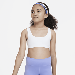 Nike Dri-FIT Alate All U Sport-bh voor meisjes - Wit