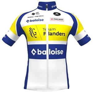 Vermarc TEAM FLANDERS-BALOISE 2023 fietsshirt met korte mouwen, voor heren, Fi