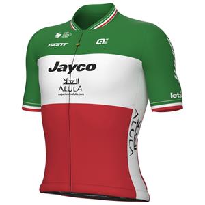 Alé TEAM JAYCO-ALULA Shirt met korte mouwen Italiaanse kampioen 2023 fietsshirt met