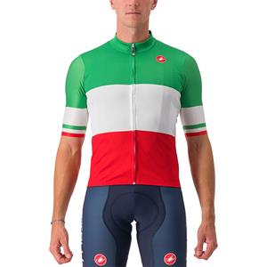 Castelli ITALIAANSE NATIONALE PLOEG Shirt met korte mouwen Trikolore 2023 fietsshirt met