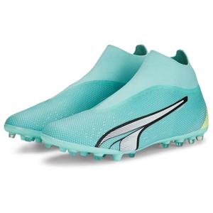 PUMA Ultra Match + Laceless MG Pursuit - Electric Peppermint/Weiß/Fast Yellow