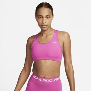 Nike Sportbeha Swoosh Non-pad - Roze/Wit Dames