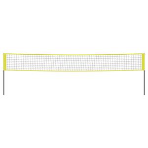 vidaxl Volleybalnet 823x244 cm PE-stof geel en zwart