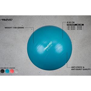 Avento Fitnessbal 65 cm blauw