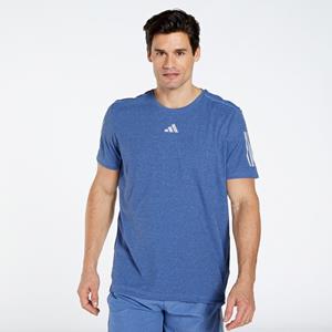 Adidas own the run heather hardloopshirt blauw heren heren