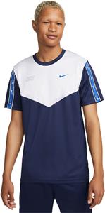 NIKE Sportswear Repeat T-Shirt Herren 411 - midnight navy/white/game royal