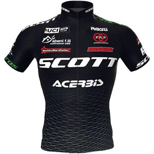 Rosti SCOTT RACING Team Shirt met korte mouwen 2023 fietsshirt met korte mouwen, voor
