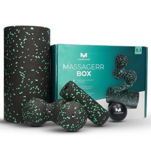 Massagerr Box - Foamroller Set met Triggerpoint Bal & Duo Massagebal assage Roller - Foam Roller - Fascia - Fitness