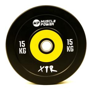 Muscle Power Bumper Plate Pro - Olympische Halterschijf 50 mm - 15 kg