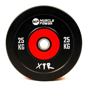 Muscle Power Bumper Plate Pro - Olympische Halterschijf 50 mm - 25 kg