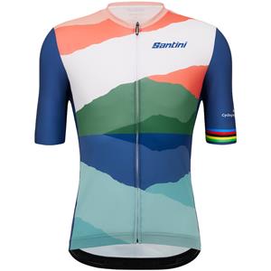 Santini UCI WORLD CHAMPIONSHIP GLASGOW Shirt met korte mouwen Cloudscape 2023 fietsshirt